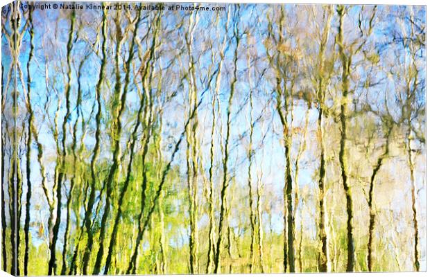 Tree Reflections Abstract Canvas Print by Natalie Kinnear