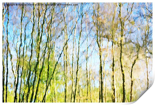 Tree Reflections Abstract Print by Natalie Kinnear