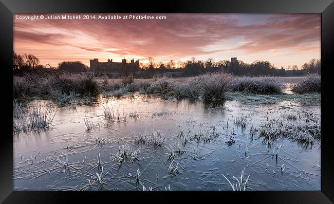 Framlingham Castle, Suffolk, UK Framed Print by Julian Mitchell