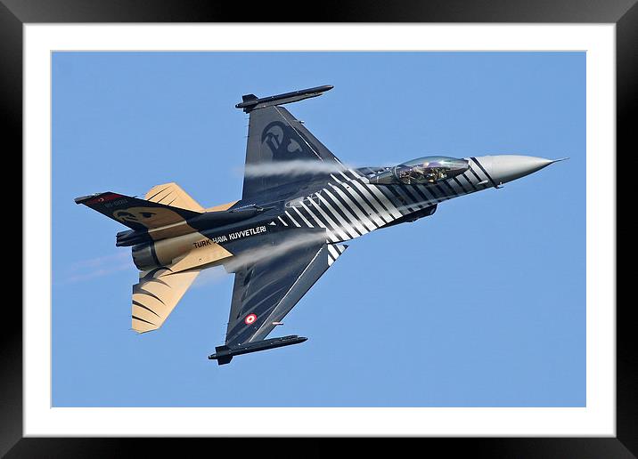 Turkish F-16 topside Framed Mounted Print by Rachel & Martin Pics