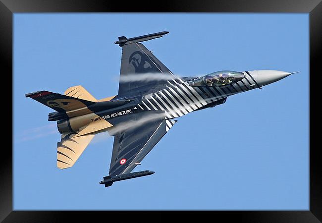 Turkish F-16 topside Framed Print by Rachel & Martin Pics
