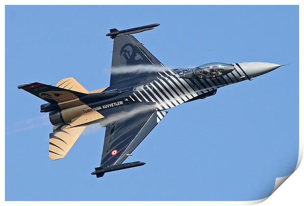 Turkish F-16 topside Print by Rachel & Martin Pics