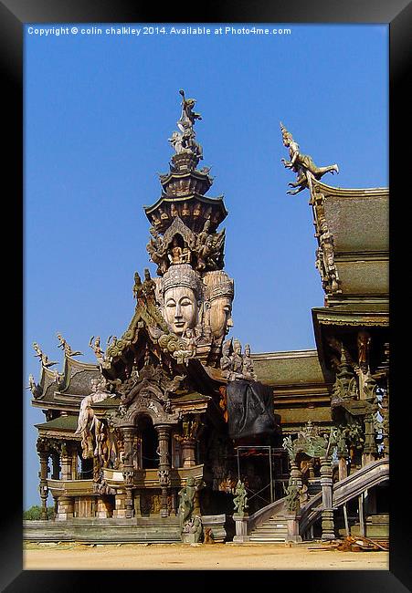 Sanctuary of Truth Pattaya Thailand Framed Print by colin chalkley