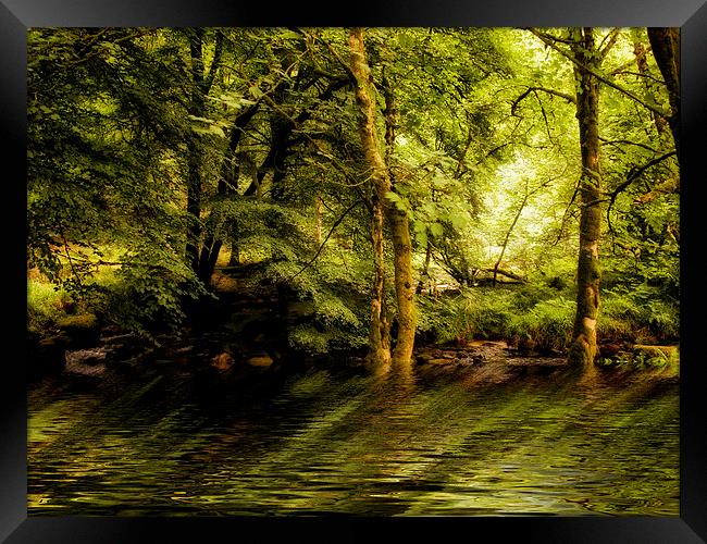 River Dart on Dartmoor National Park Framed Print by Jay Lethbridge