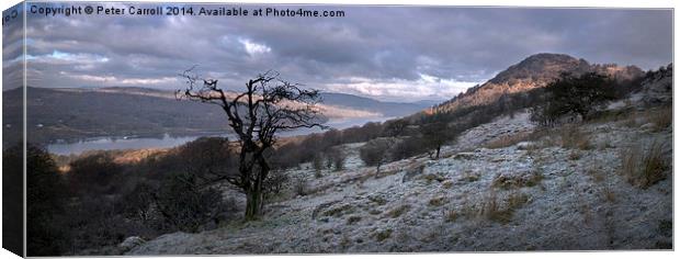 Landscape Lake District Windermere Lake Canvas Print by Peter Carroll