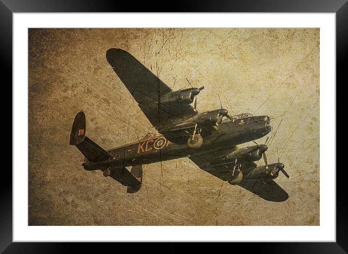 Avro Lancaster Framed Mounted Print by Rob Hawkins