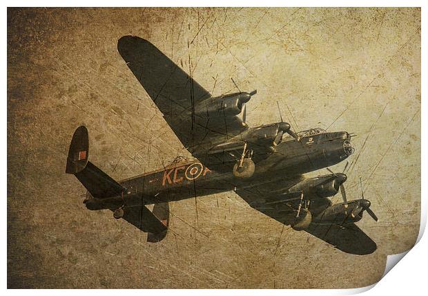 Avro Lancaster Print by Rob Hawkins