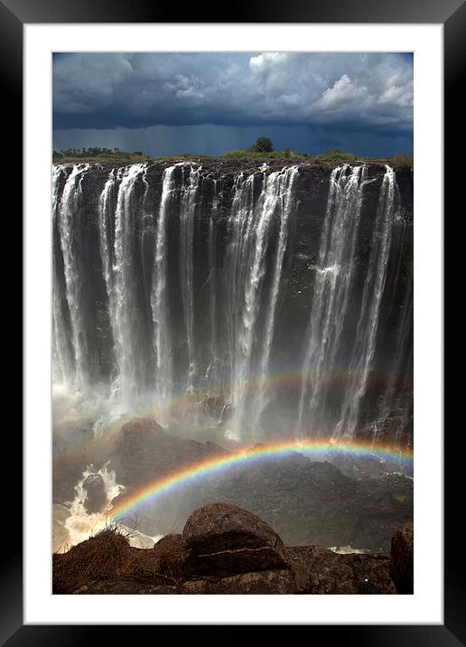 Victoria Falls Framed Mounted Print by peter schickert