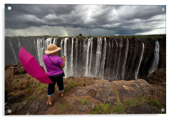 Victoria Falls, Zimbabwe, Acrylic by peter schickert