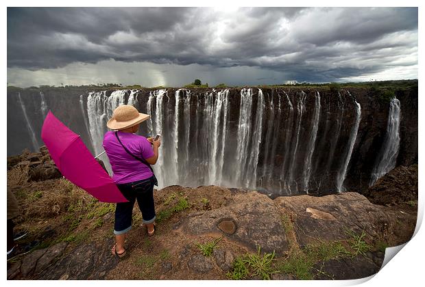 Victoria Falls, Zimbabwe, Print by peter schickert
