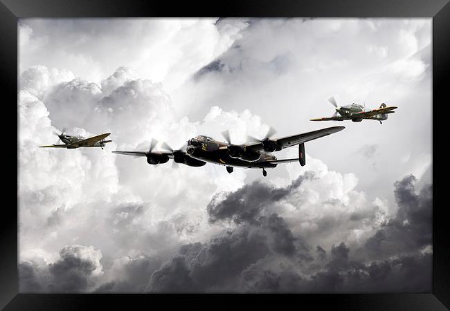The Battle of Britain Memorial Flight Framed Print by J Biggadike