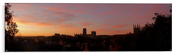 Panoramic View of Durham Cathedral Acrylic by adrian shirkey