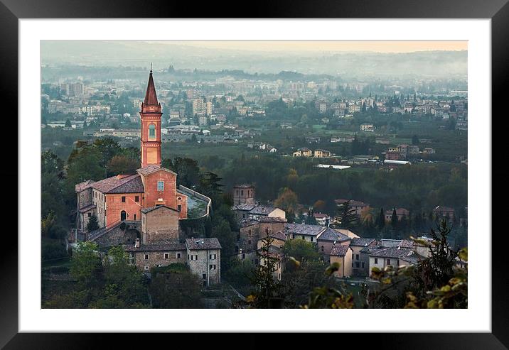 Church of Savignano Italy Framed Mounted Print by Guido Parmiggiani