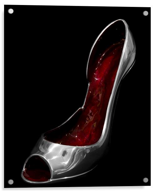 Silver Shoe Dreams Acrylic by David French