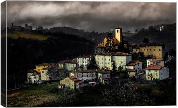 Landscape of Montecorone, Italy Canvas Print by Guido Parmiggiani