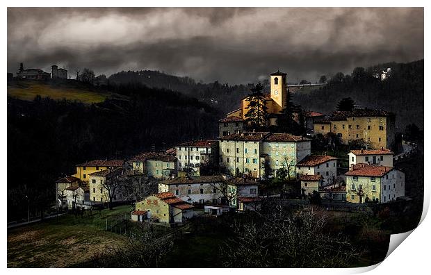 Landscape of Montecorone, Italy Print by Guido Parmiggiani