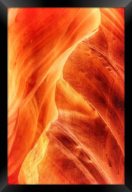 Sandstone Curve Framed Print by Mary Lane