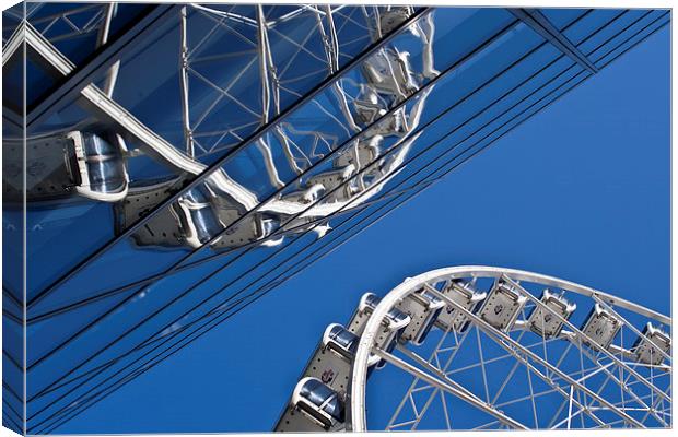 Manchester Big Wheel Canvas Print by Andy McGarry