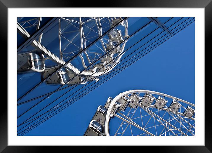 Manchester Big Wheel Framed Mounted Print by Andy McGarry