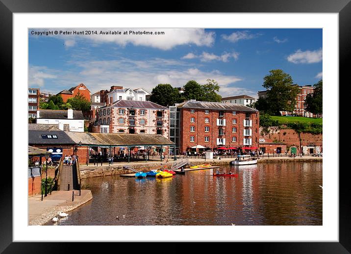 Exeters Historic Quayside Framed Mounted Print by Peter F Hunt