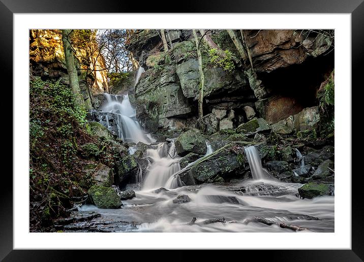 Lumsdale Falls Framed Mounted Print by mhfore Photography