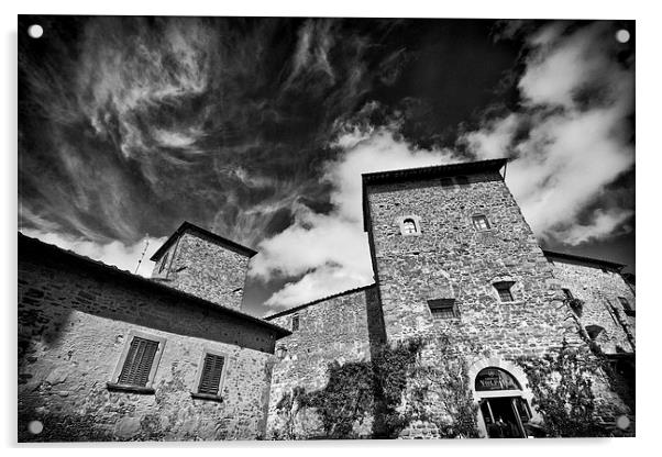 Volpai, Tuscany Itally Acrylic by Andy McGarry