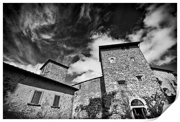 Volpai, Tuscany Itally Print by Andy McGarry