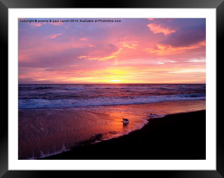 After the sunset Framed Mounted Print by yvonne & paul carroll