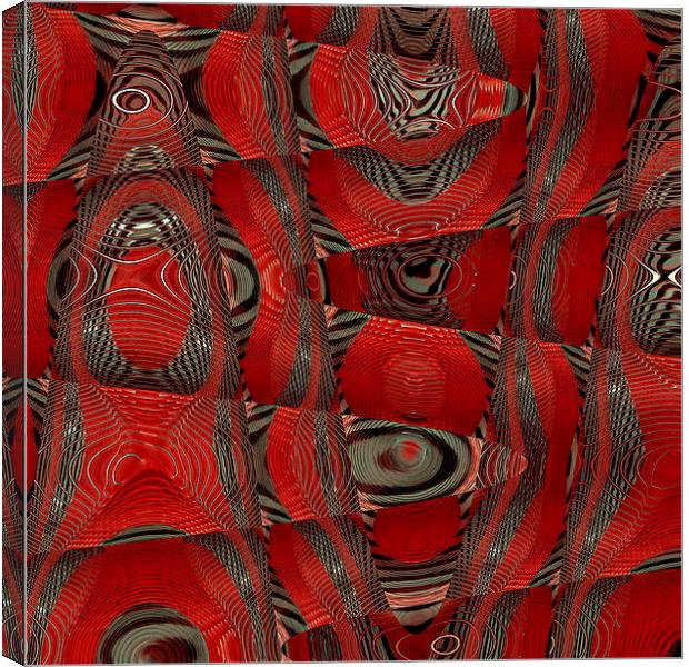 intricate red Canvas Print by Heather Newton