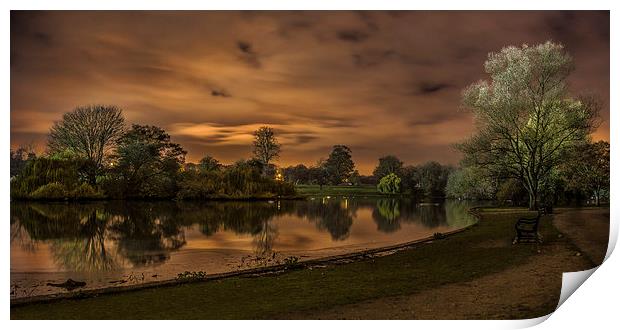 Lake at Night Print by Steven Else ARPS