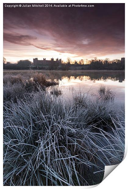 Framlingham Castle Print by Julian Mitchell