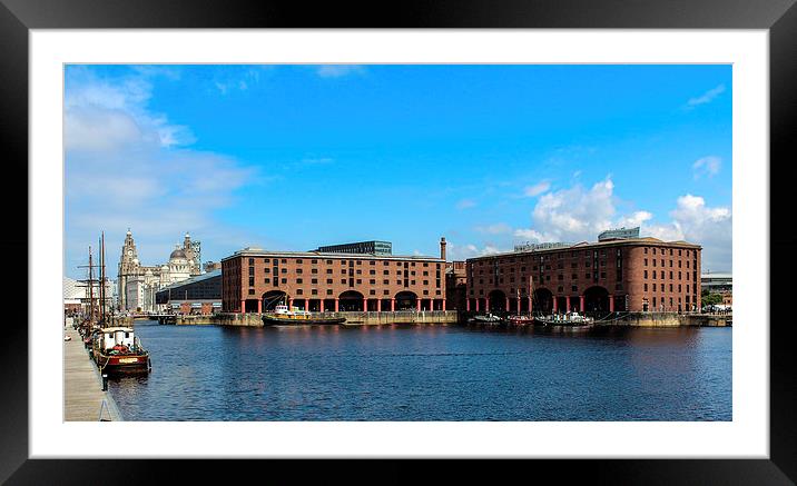 Albert Docks liverpool Framed Mounted Print by paul wheatley