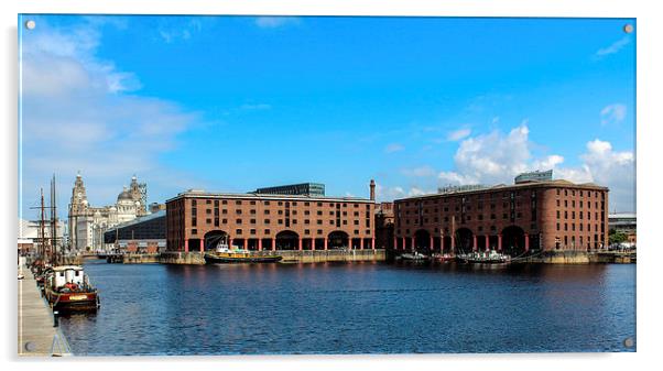 Albert Docks liverpool Acrylic by paul wheatley
