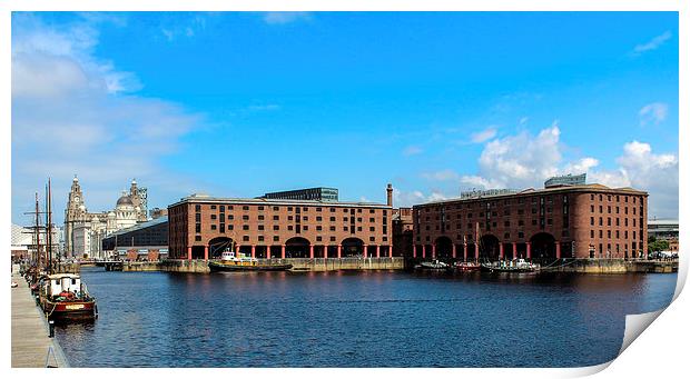 Albert Docks liverpool Print by paul wheatley