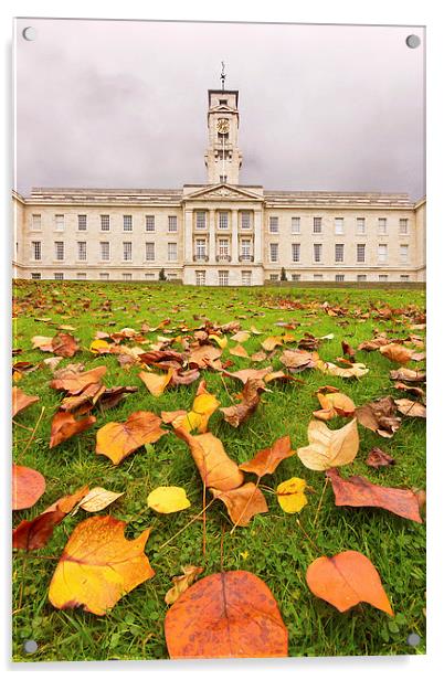 Autumn at the University Acrylic by Matt Cottam