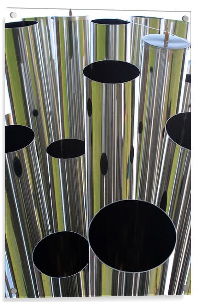 Abstract Tubes of Noise Acrylic by Andy McGarry