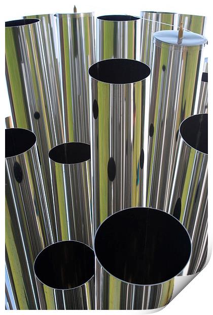 Abstract Tubes of Noise Print by Andy McGarry