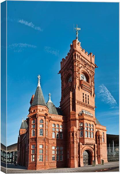 Pierhead Building Cardiff Canvas Print by Steve Purnell