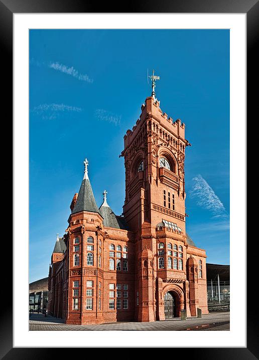 Pierhead Building Cardiff Framed Mounted Print by Steve Purnell