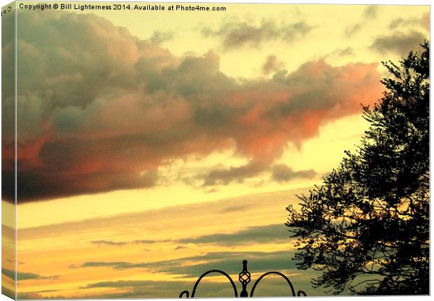 Clouds and a Tree ! Canvas Print by Bill Lighterness