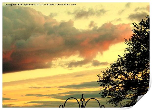 Clouds and a Tree ! Print by Bill Lighterness