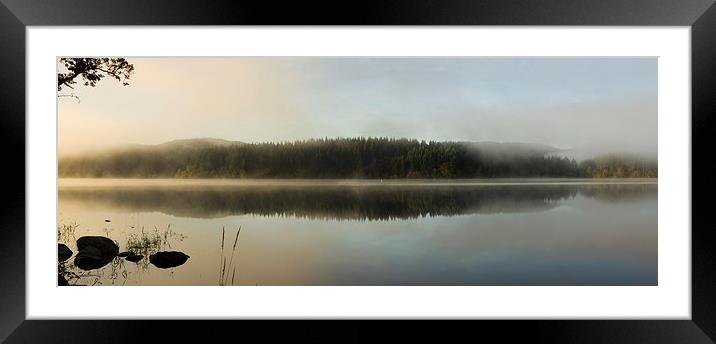 Loch Ard Panorama Framed Mounted Print by Tommy Dickson