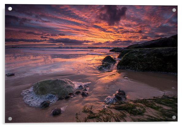 Seaside Sunrise Acrylic by Phil Wareham