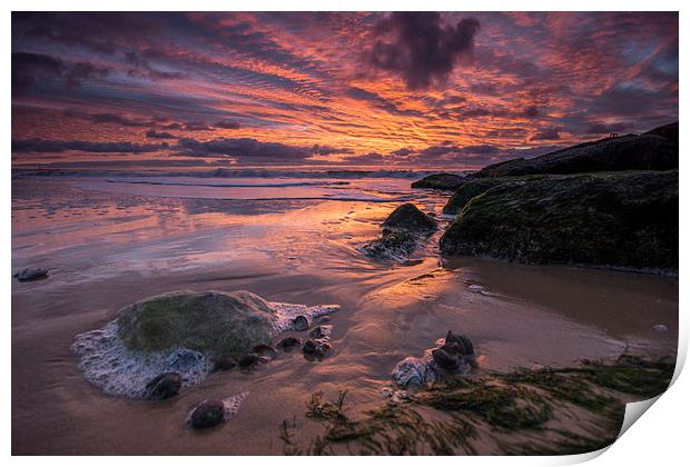 Seaside Sunrise Print by Phil Wareham