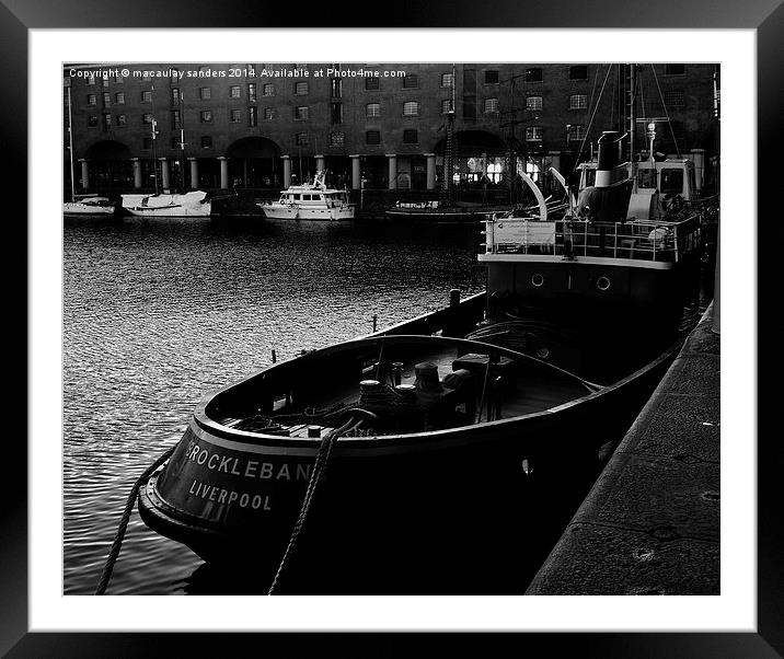 Old tug Framed Mounted Print by macaulay sanders