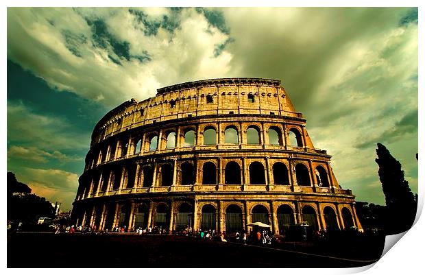Colosseum - Rome Print by Samantha Higgs