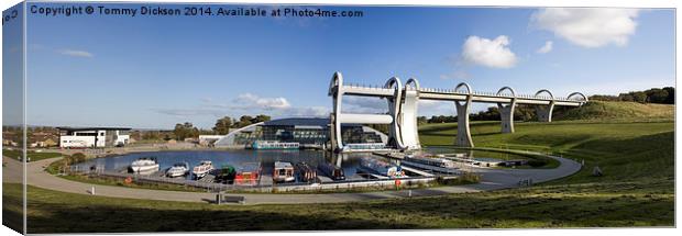 Falkirk Wheel Panorama Canvas Print by Tommy Dickson
