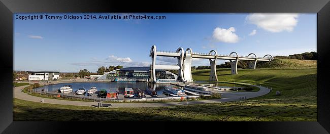 Falkirk Wheel Panorama Framed Print by Tommy Dickson