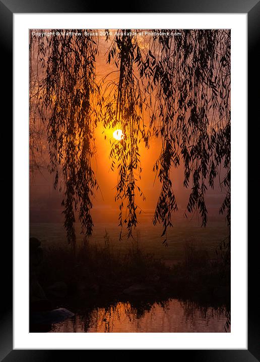 A new day Framed Mounted Print by Matthew Bruce