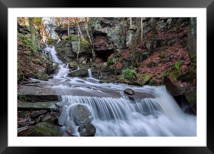 Bentley Brooke Water Falls Framed Mounted Print by mhfore Photography